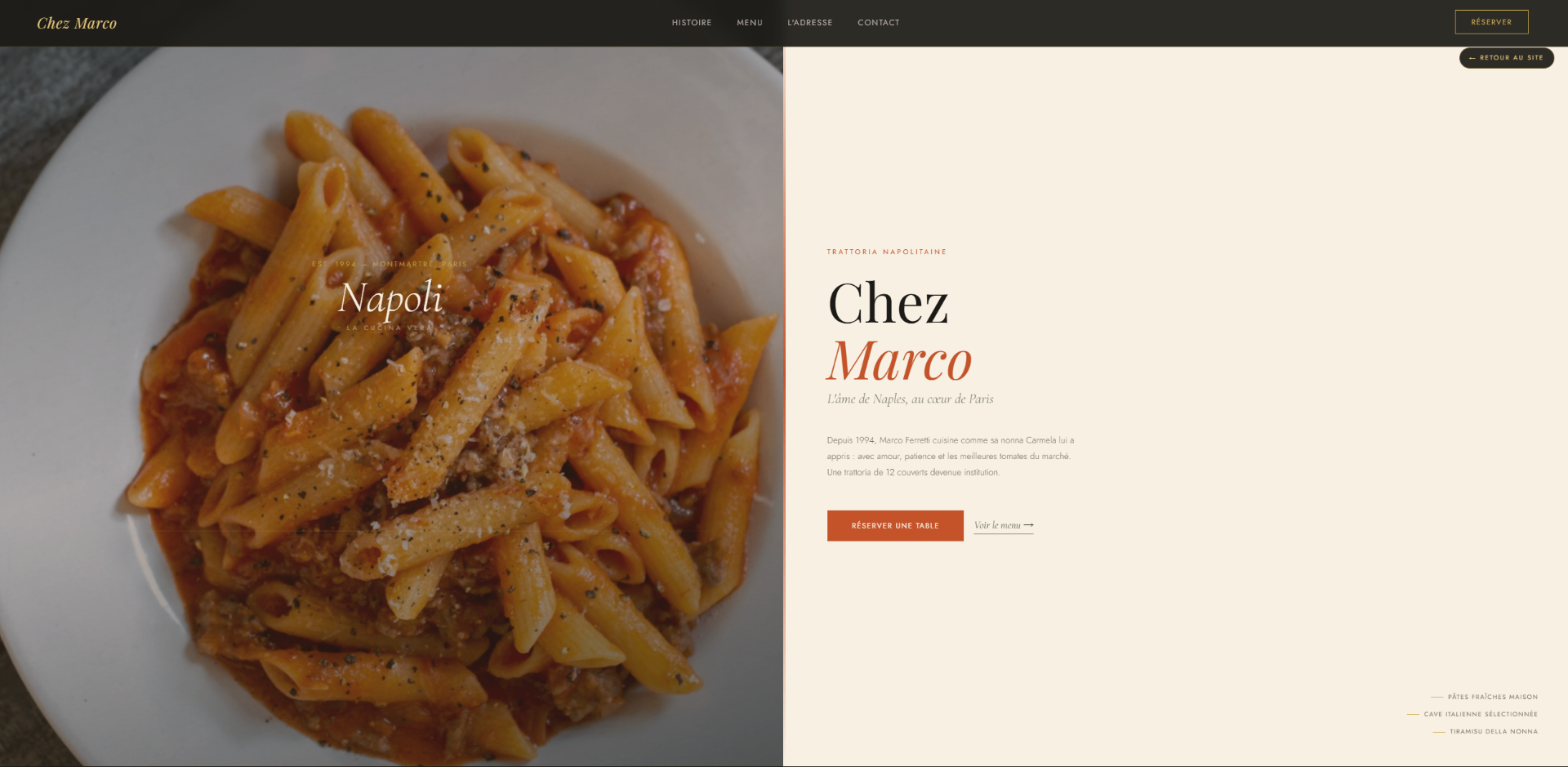 Chez Marco — Restauration & Food